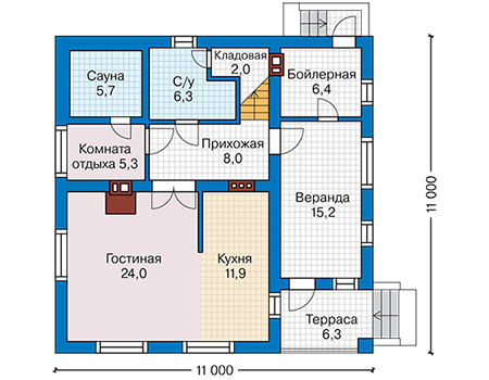 Коттедж из газобетона в СПб:3 050 000 руб.