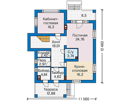 Коттедж из газобетона в СПб: 3 400 000 руб.