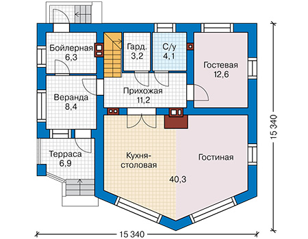 Коттедж из газобетона в СПб: 3 100 000 руб.