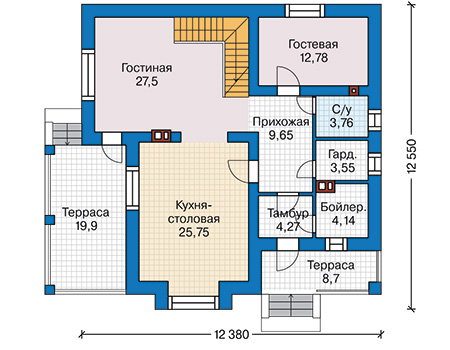 Коттедж из газобетона в СПб: 3 400 000 руб.