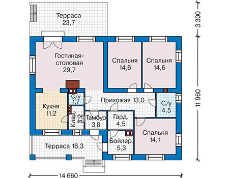 Коттедж из газобетона в СПб: 2 400 000 руб.