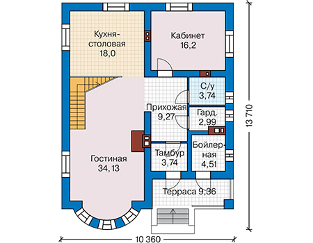 Коттедж из газобетона в СПб: 3 450 000руб.