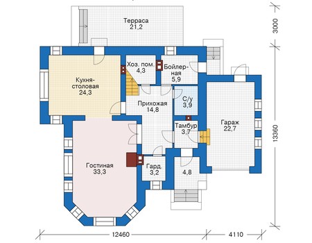 Коттедж из газобетона в СПб: 3 900 000 руб.