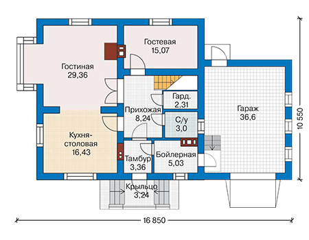 Коттедж из газобетона в СПб: 3 700 000руб.