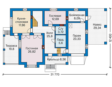 Коттедж из газобетона в СПб: 3 900 000 руб.