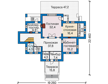 Коттедж из газобетона в СПб: 5 000 000руб.