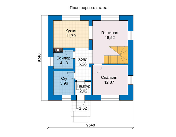 Коттедж из газобетона в СПб: 2 250 000 руб.