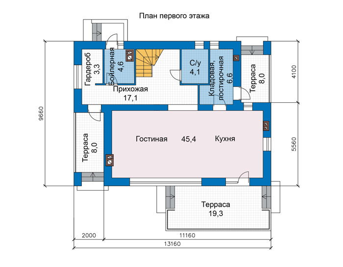 Коттедж из газобетона в СПб: 2 900 000руб.