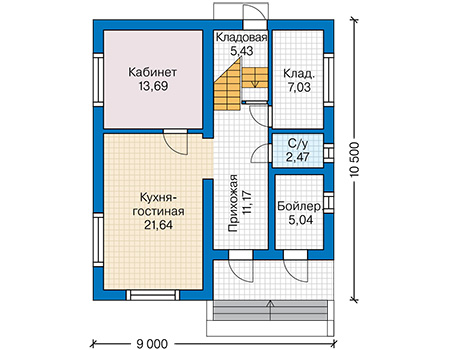 Коттедж из газобетона в СПб: 2 400 000руб.