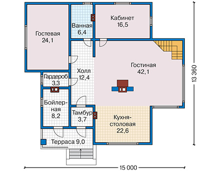 Стоимость строительства дома: 4 310 605 руб.