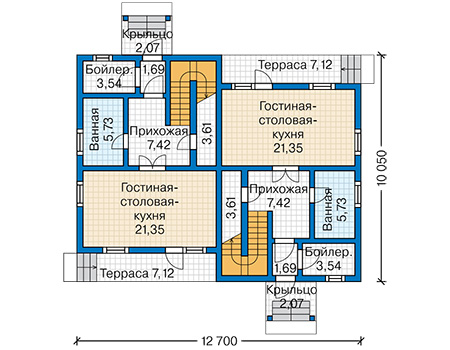 Стоимость строительства дома: 2 515 000 руб.