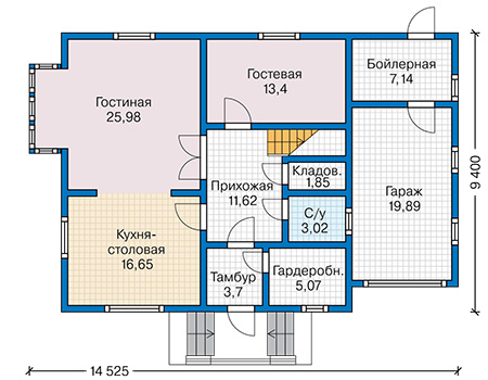 Стоимость строительства дома: 2 357 000 руб.