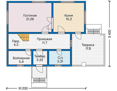 Стоимость строительства дома: 1 780 000 руб.