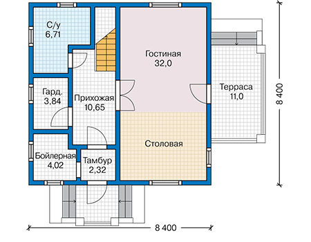 КАРКАСНЫЙ ДОМ С НАРУЖНОЙ ОТДЕЛКОЙ 1 564 000 руб.