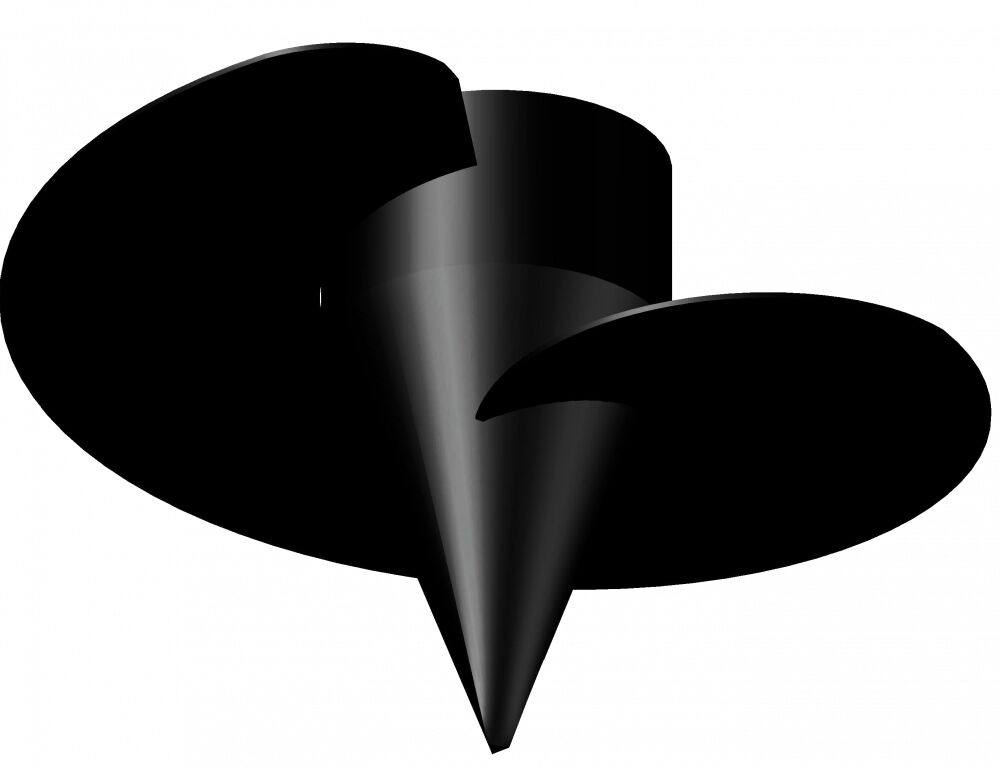 Наконечник винтовой для сваи d 89 цвет черный купить в Санкт-Петербурге