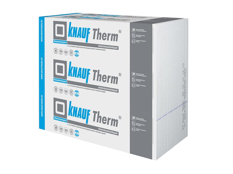KNAUF Therm Фасад 150мм, 24 плиты, 28.8м2, 1000х1200мм, 4.32м3 купить в Санкт-Петербурге
