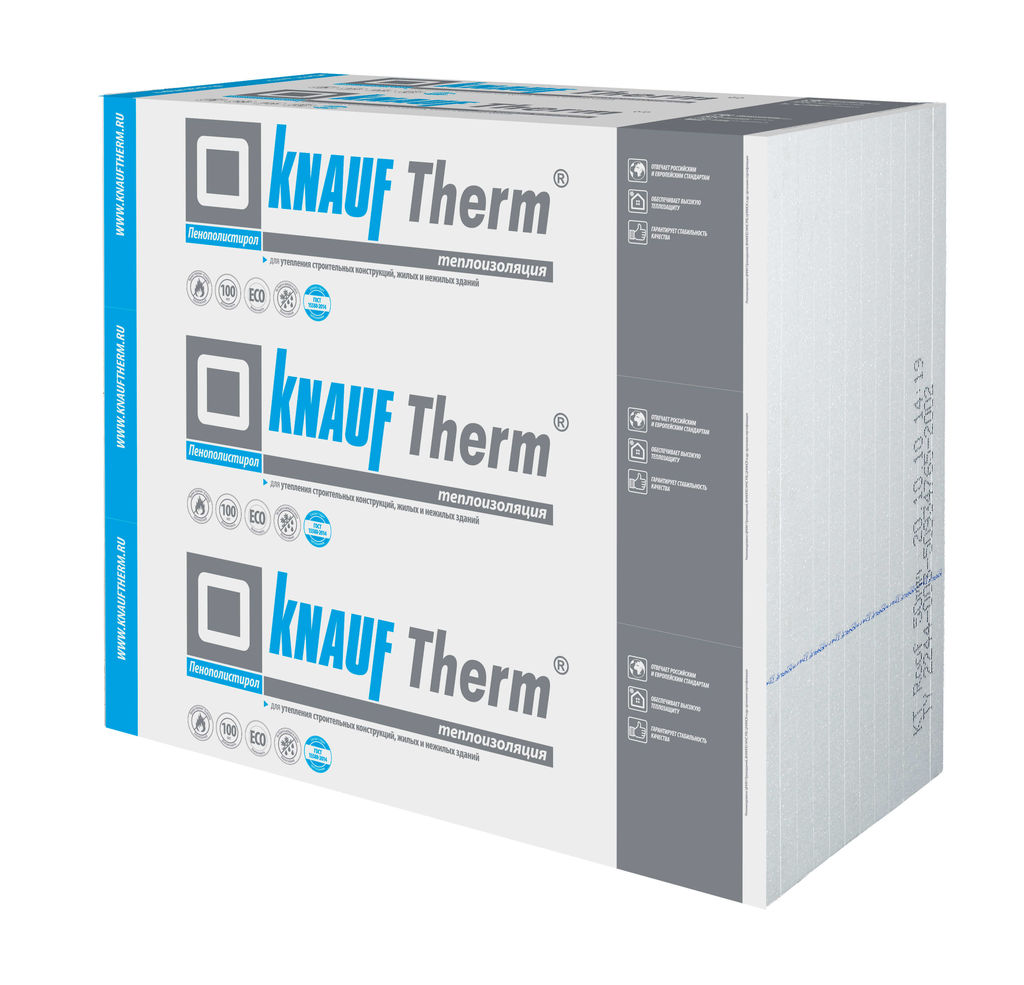 KNAUF Therm Дача 200мм, 3 плиты, 3.6м2, 1000х1200мм, 0.72м3 купить в Санкт-Петербурге