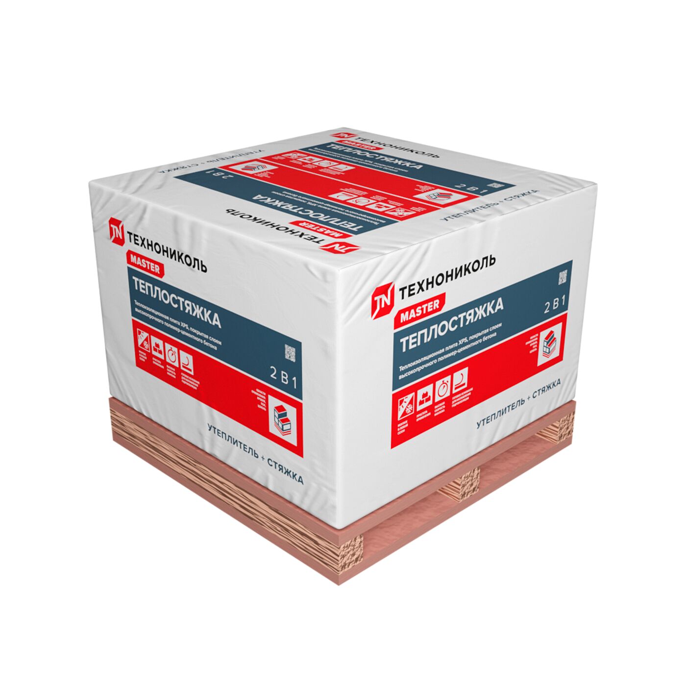 Экструзионный пенополистирол ТЕПЛОСТЯЖКА Сэндвич Ц-XPS 50L-1-1180х580х60мм/28шт/19.16м2/1.15м3 купить в Москве
