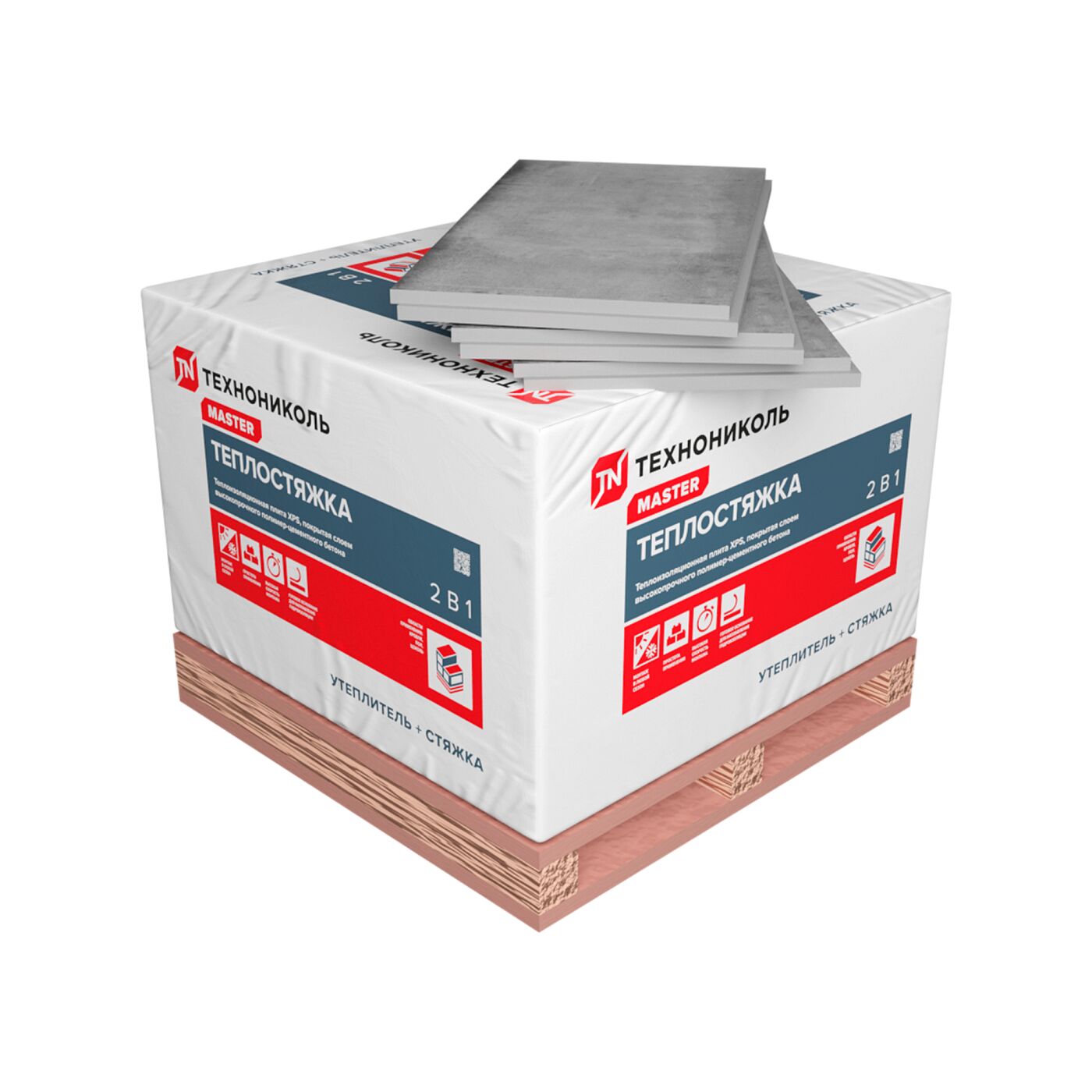Экструзионный пенополистирол ТЕПЛОСТЯЖКА Сэндвич Ц-XPS 50L-1-1180х580х60мм/28шт/19.16м2/1.15м3 купить в Москве