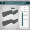 Гибкий планкен GRINDERDECO, ДПК, для вертикального обрамления и обшивки, асфальт, шлифованный, 120x11x3000мм купить в Санкт-Петербурге