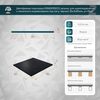 Демпферная подкладка GRINDERDECO, резина, под лагу, универсальная, черный, 85х3х85мм, уп=10шт купить в Санкт-Петербурге