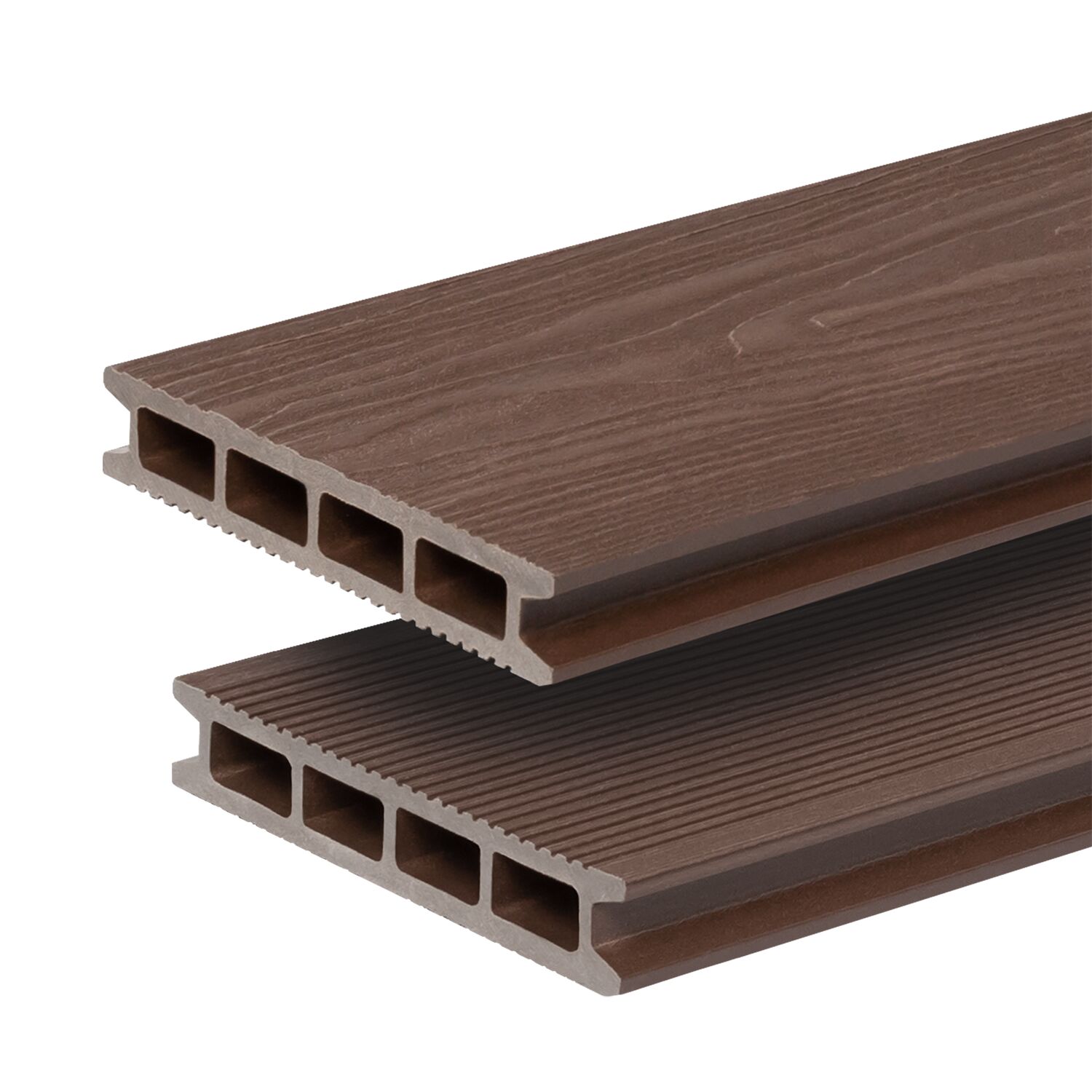 Террасная доска GRINDERDECO, ДПК, орех, брашированный мелкий вельвет, 150х25х3000мм купить в Санкт-Петербурге