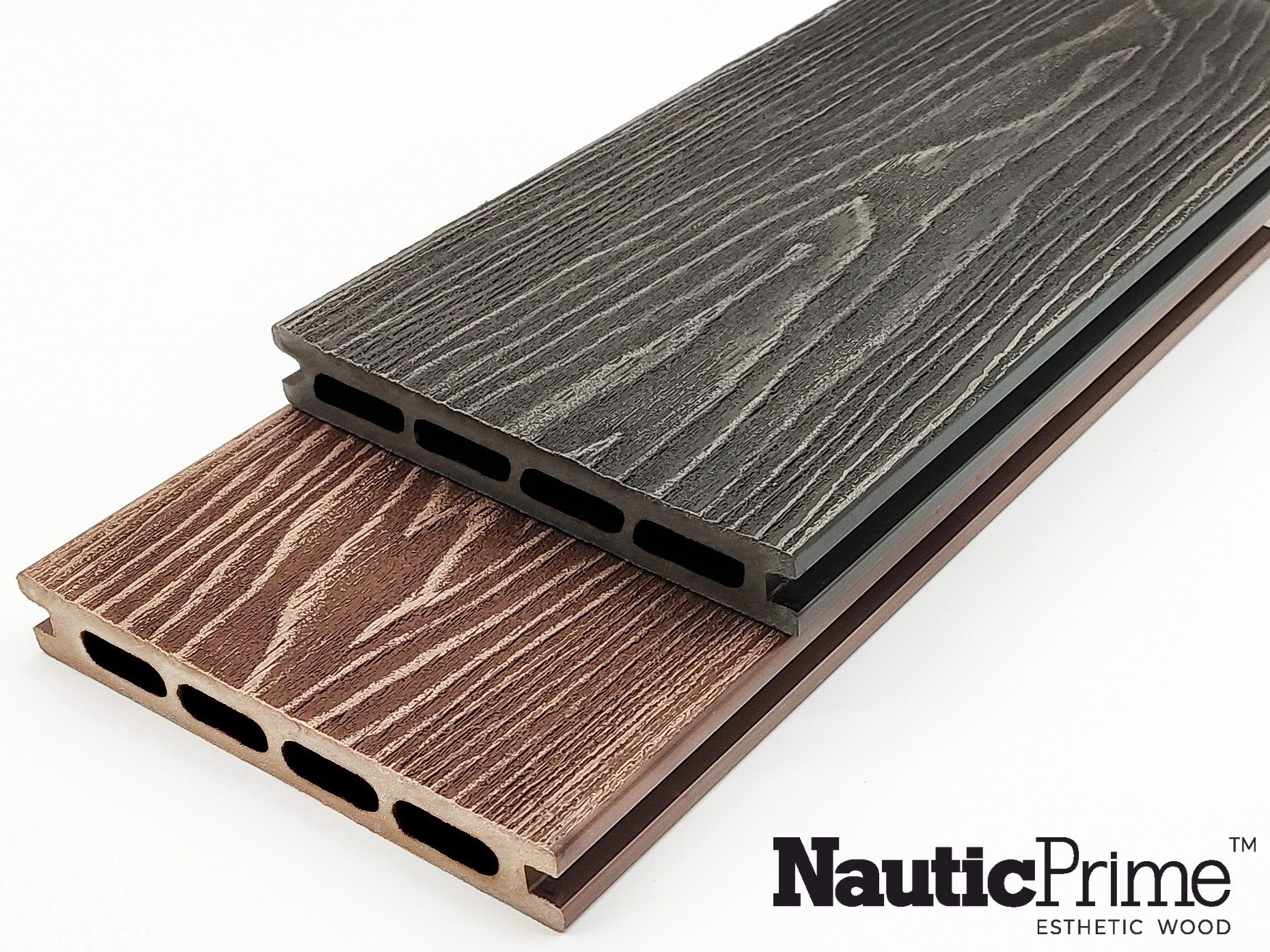 Террасная доска Nautic Prime Middle Esthetic Wood шовная  венге, Террасная доска Nautic Prime Middle Esthetic Wood венге 150х24х4000мм