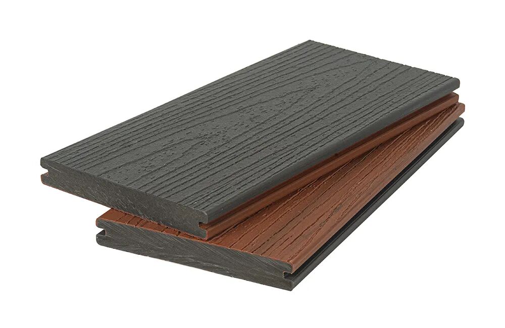 Доска террасная ПОЛНОТЕЛАЯ co-extrusion 3D PG NUSADUA шоколад+св.серый 140х20x2900мм купить в Москве