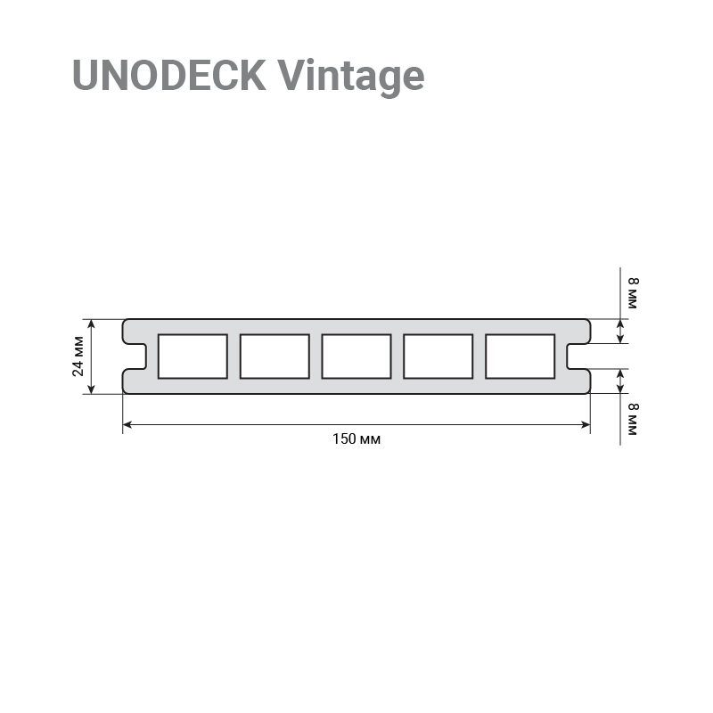 Доска террасная UnoDeck Vintag/Lipa венге 150х24х4000мм купить в Москве