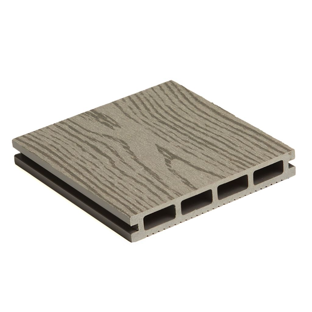 Террасная доска Vandek Elegant 146х22х3000 мм, Light Gray купить в Москве Террасная доска Vandek Elegant 146х22х3000 мм, Light Gray