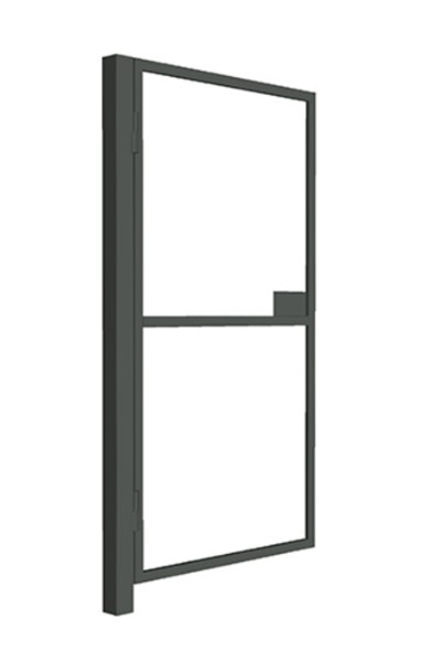 Калитка без наполнения профильная труба 40*20,Ш-1000мм, В-1900мм, столб 80х80х3000мм открытие наружу правая цинко-полимерное покрытие (грунт) купить в Санкт-Петербурге