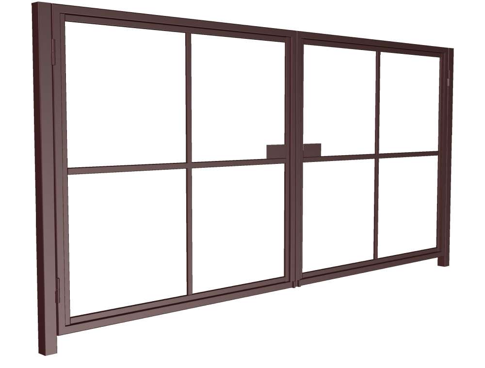 Ворота распашные под зашивку проф труба 50х50 Ш- 4000мм В-1900мм столбы 80х80х3000мм открытие наружу   ППК купить в Санкт-Петербурге