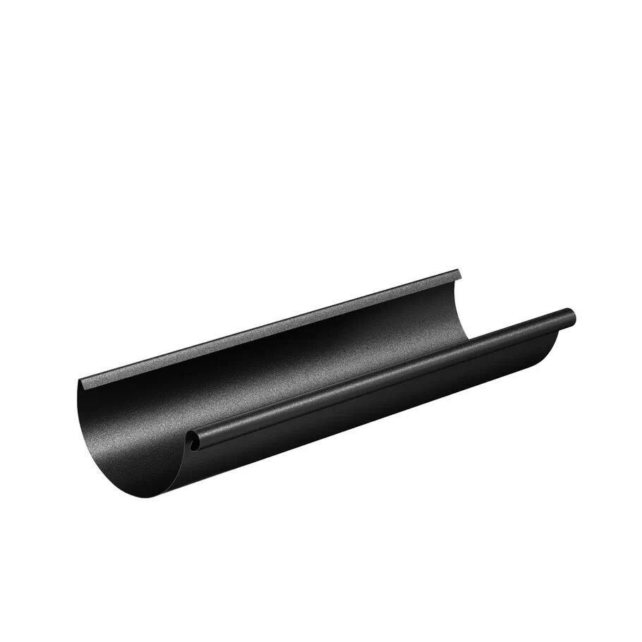Желоб 4000мм D150 матовый PU aquAsystem, 9005 чёрный матовый купить в Москве Желоб 4000мм D150 матовый PU aquAsystem, 9005 чёрный матовый