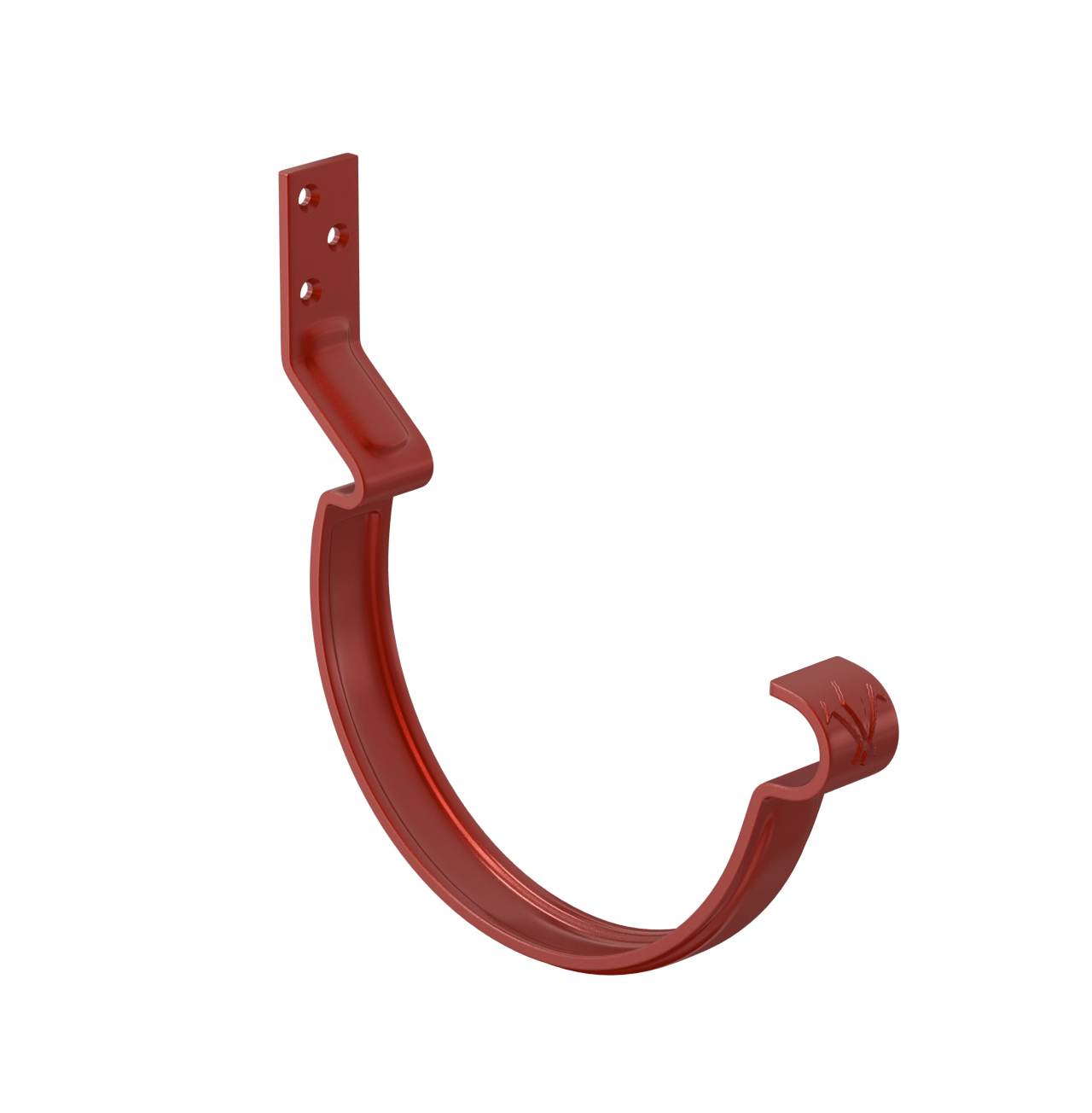 Кронштейн желоба короткий с комплектом крепления усиленный<br>металлический, RR29 красный
