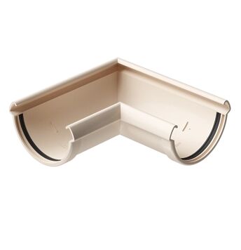 Универсальный угол желоба 90° D141 латте Docke LUX купить в Санкт-Петербурге