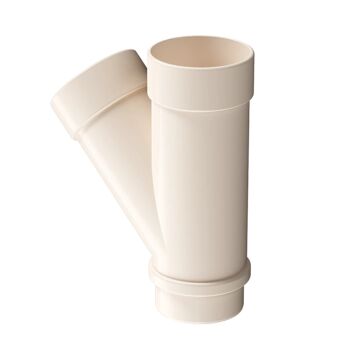 Тройник трубы D100 латте Docke LUX купить в Санкт-Петербурге