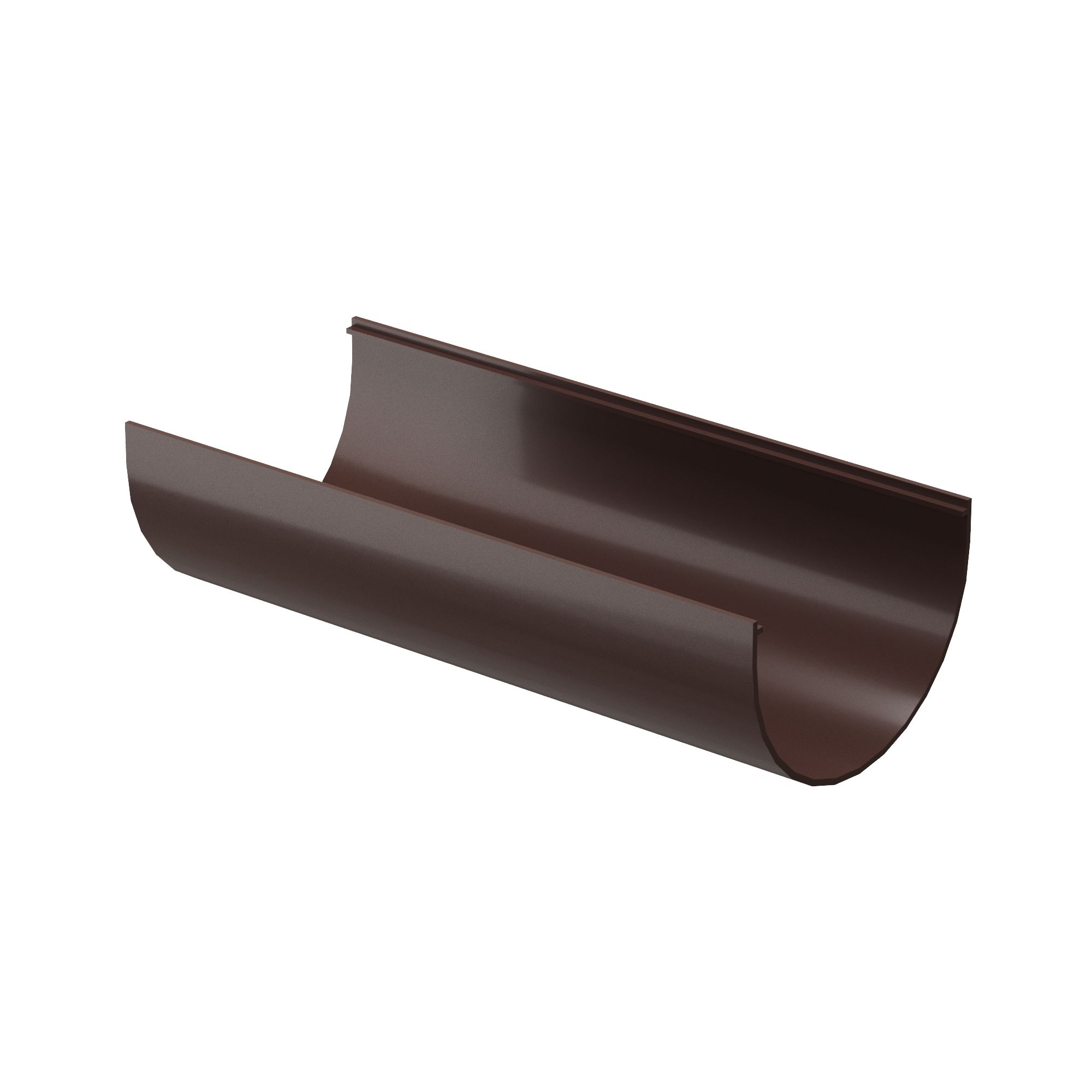 Желоб водосточный пластиковый 3м Docke Premium, Желоб водосточный 3м темно-коричневый шоколад ПВХ