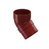 Колено трубы 45° D80 красный (3005) Docke Standart