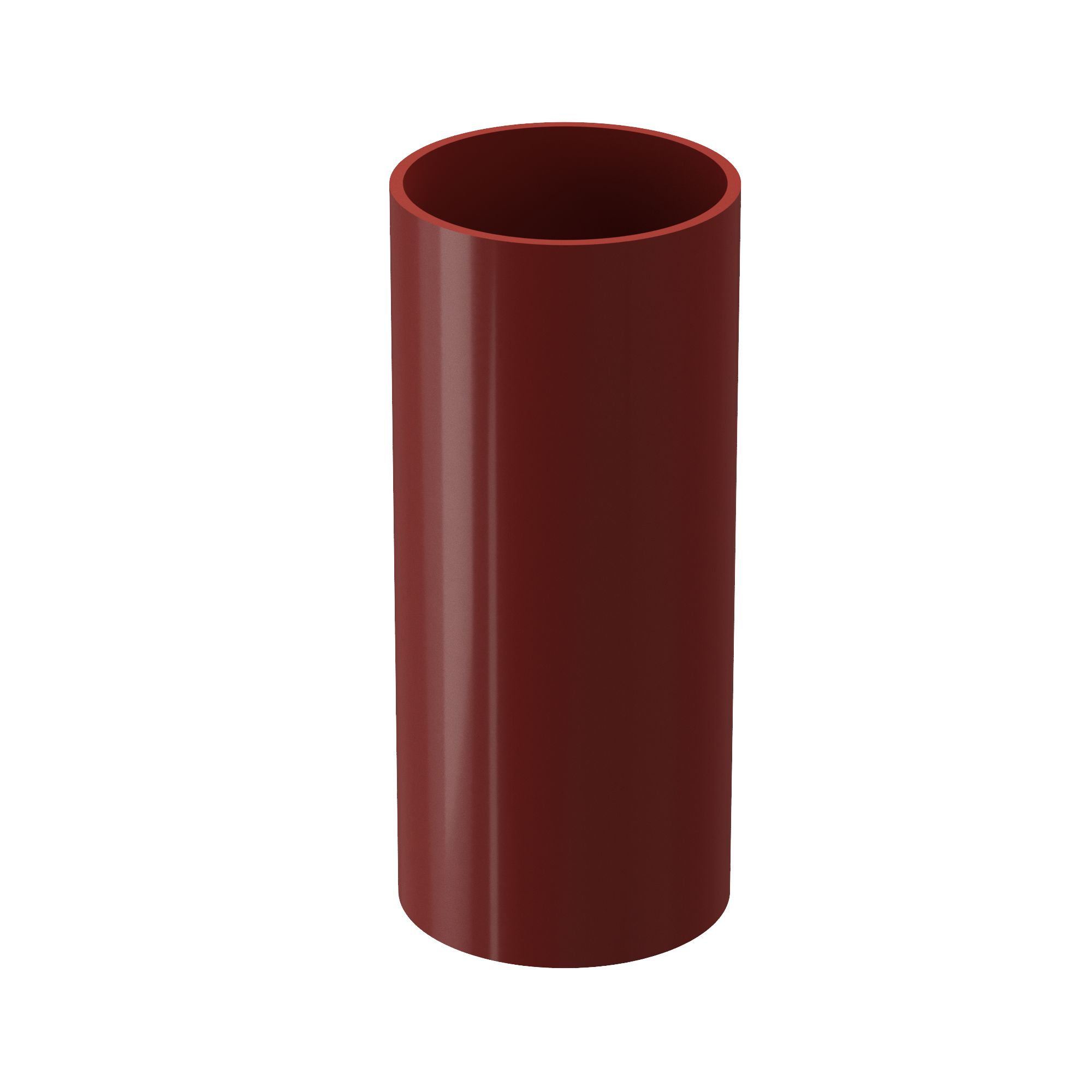 Труба водосточная пластиковая 1м Docke Standart, Труба водосточная 1м ПВХ красный 3005