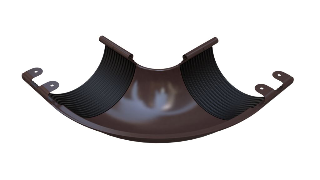 Угол водосточного желоба внешний 90° GLC Steel, шоколадно-коричневый 8017