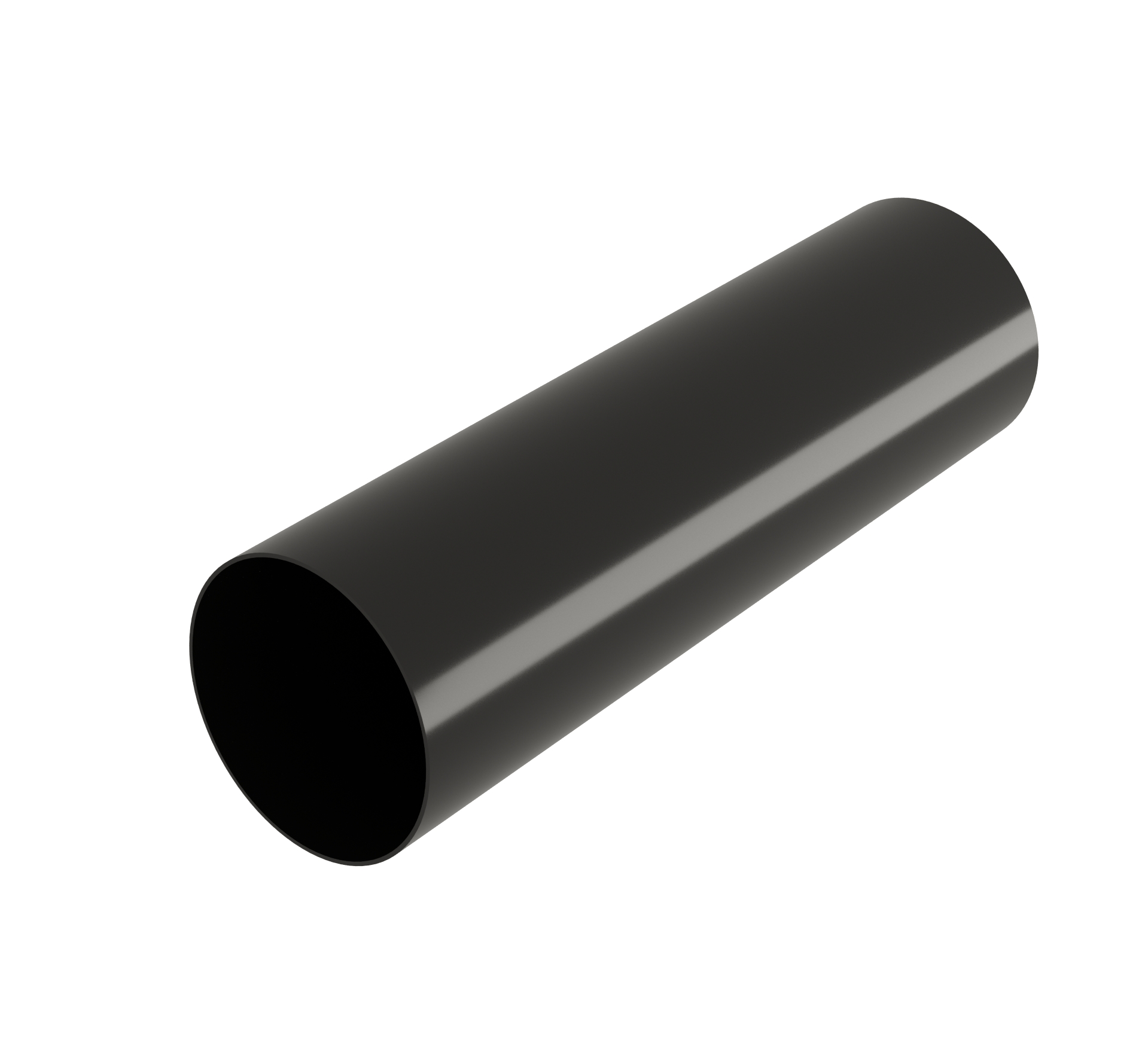 Труба водосточная Классика/Дизайн 3м, Труба водосточная чёрная 9005 пластиковая