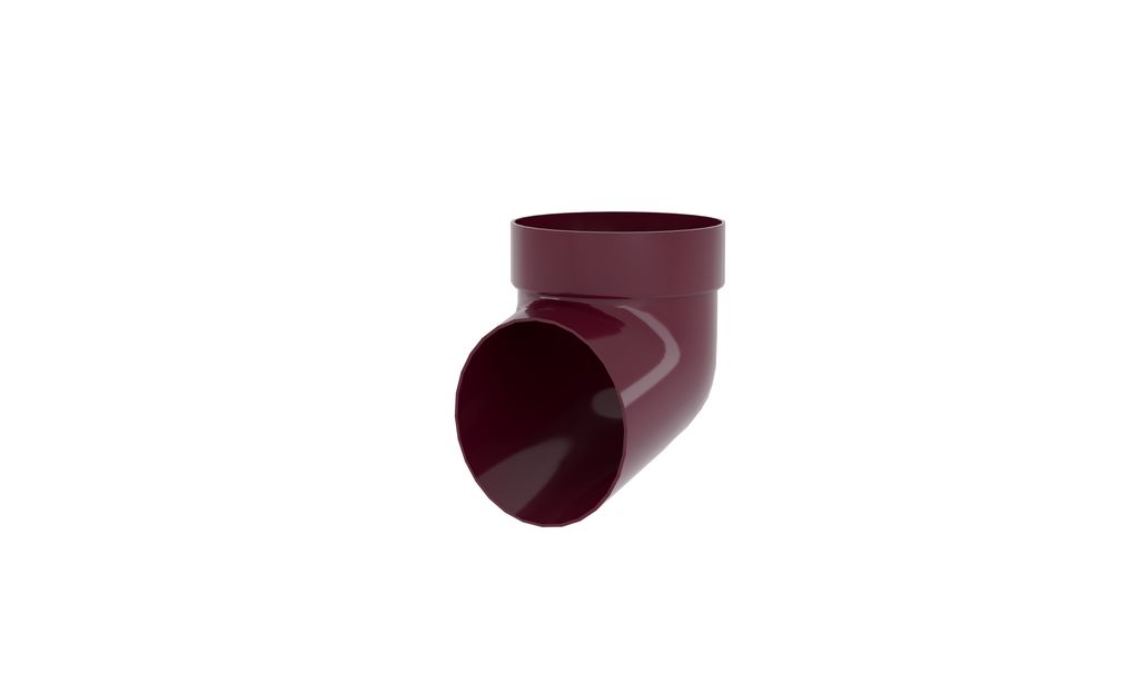 Слив-отвод трубы (колено сливное) Классика/Дизайн, Слив-отвод (колено стока) D90 бордо (3005) ПВХ GrandLine Дизайн/Классика