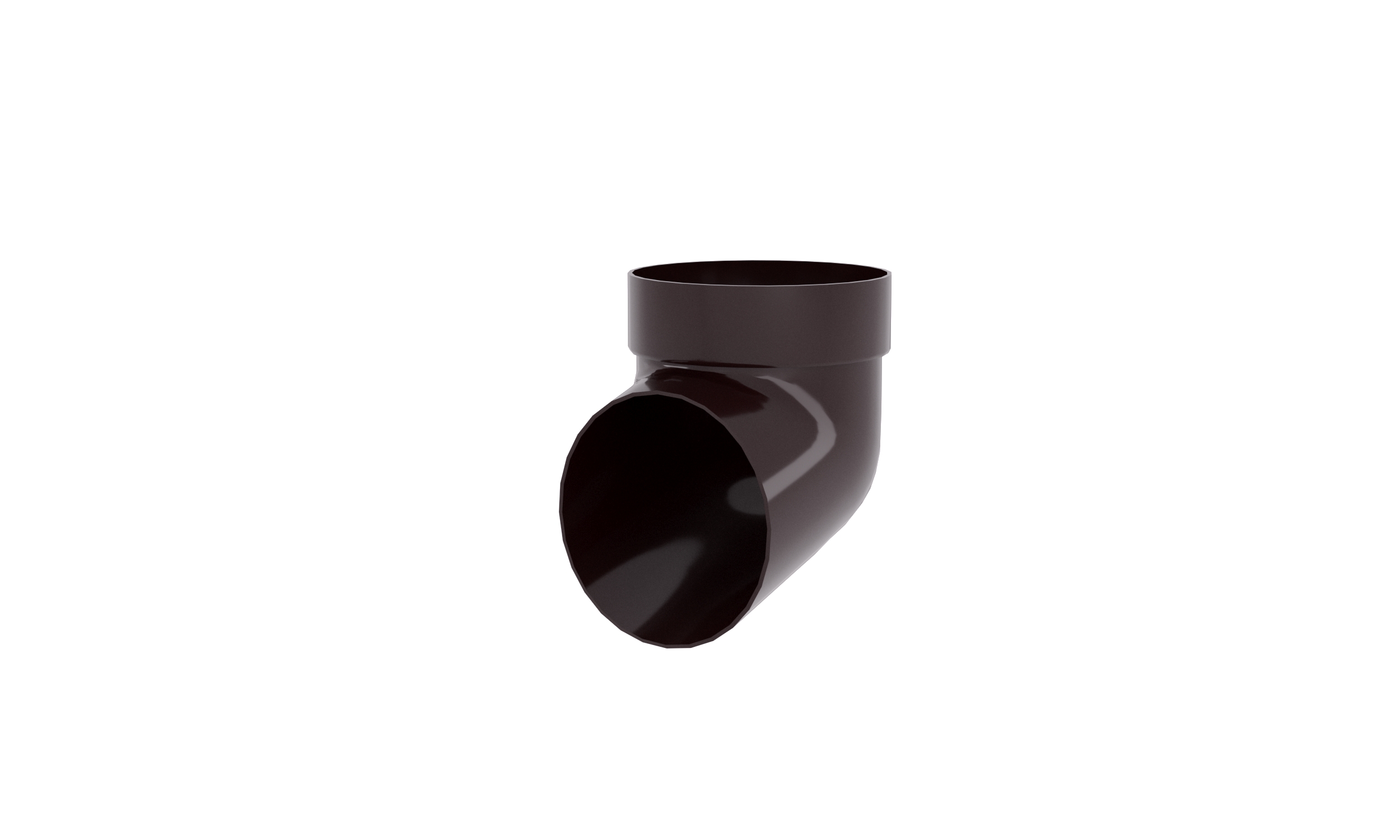 Слив-отвод трубы (колено сливное) Классика/Дизайн, Слив-отвод (колено стока) D90 коричневый (RR32) ПВХ GrandLine Дизайн/Классика