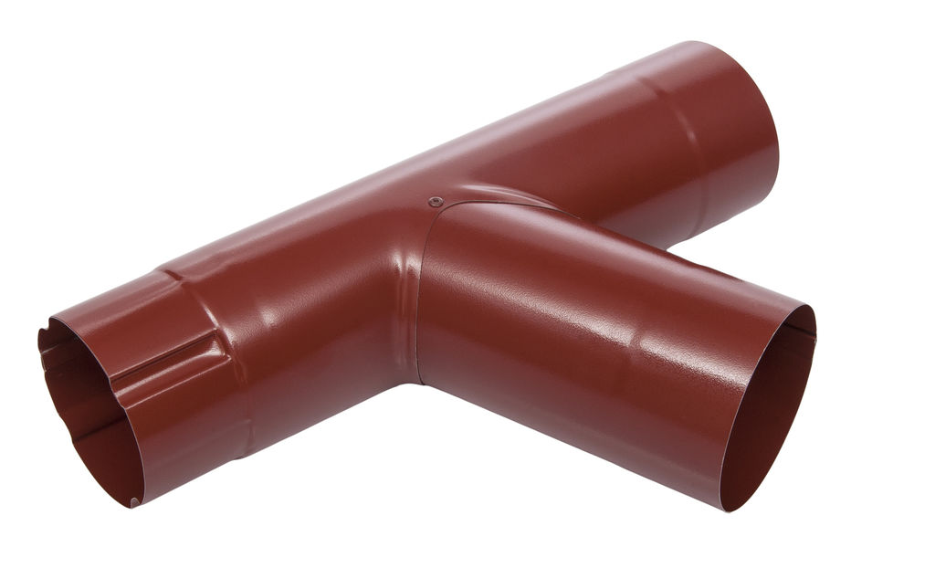 Тройник водосточной трубы D90 Icopal купить в Санкт-Петербурге