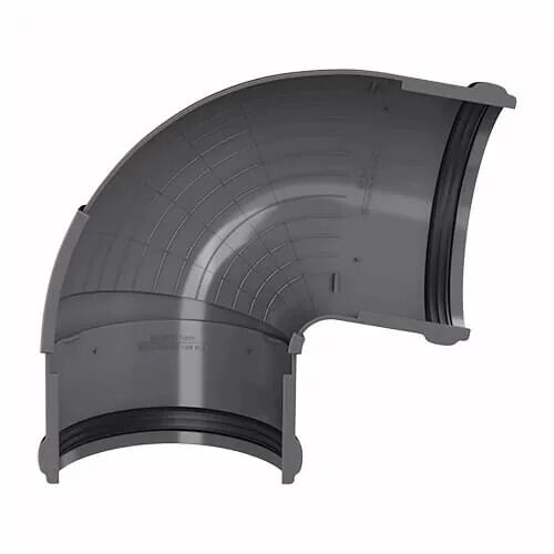 Угол желоба регулируемый 90°-150° D125 серый (7024) ТН ПВХ 16шт/уп купить в Санкт-Петербурге