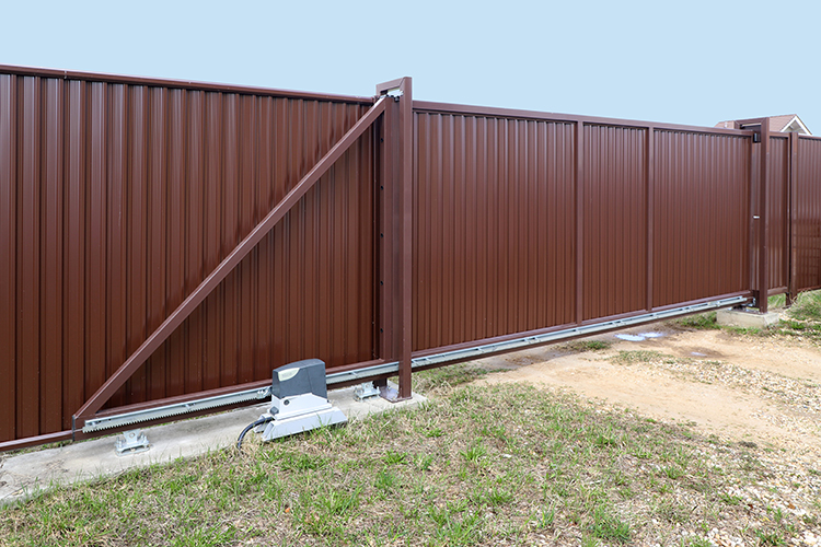 Калитка Estet 2000х1000мм 8017 коричневый Grand Line купить в Санкт-Петербурге