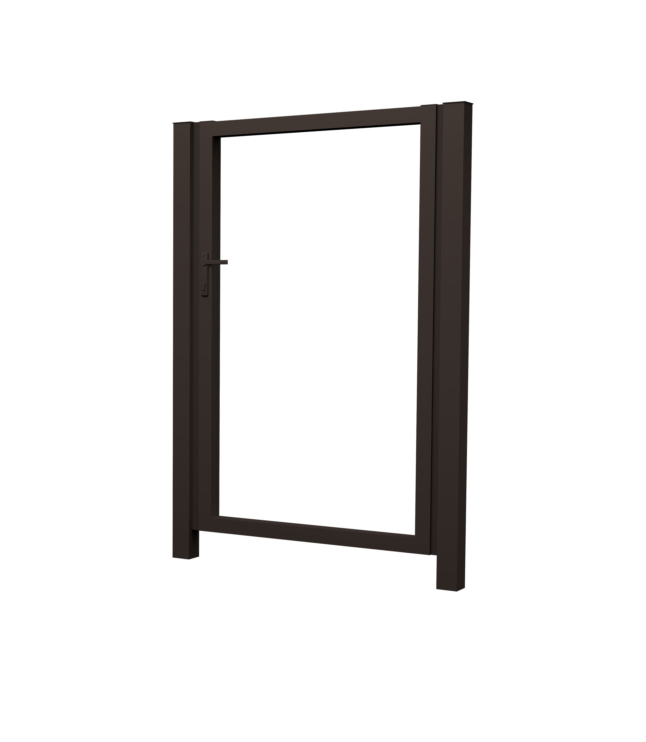 Калитка жалюзи 2.0х1 RR32 (темно-коричневый) без заполнения GL купить в Санкт-Петербурге