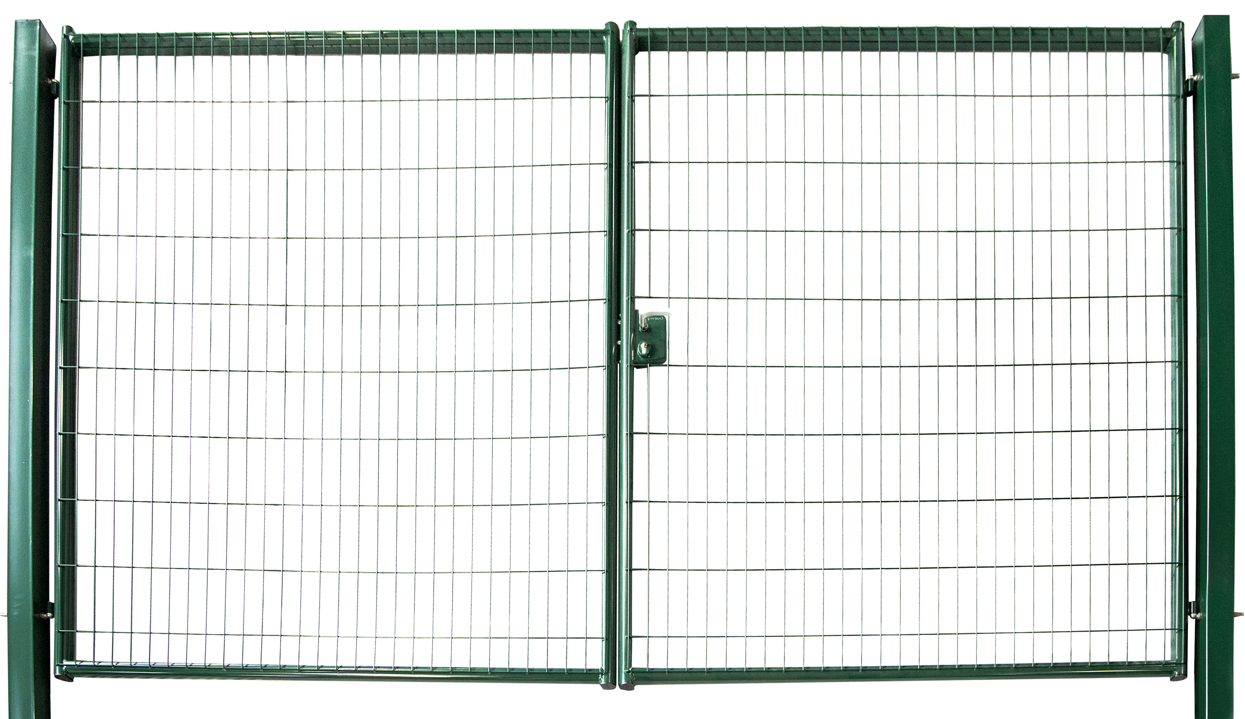 Ворота распашные Medium New lock 1,03х4,0 м, зеленый 6005