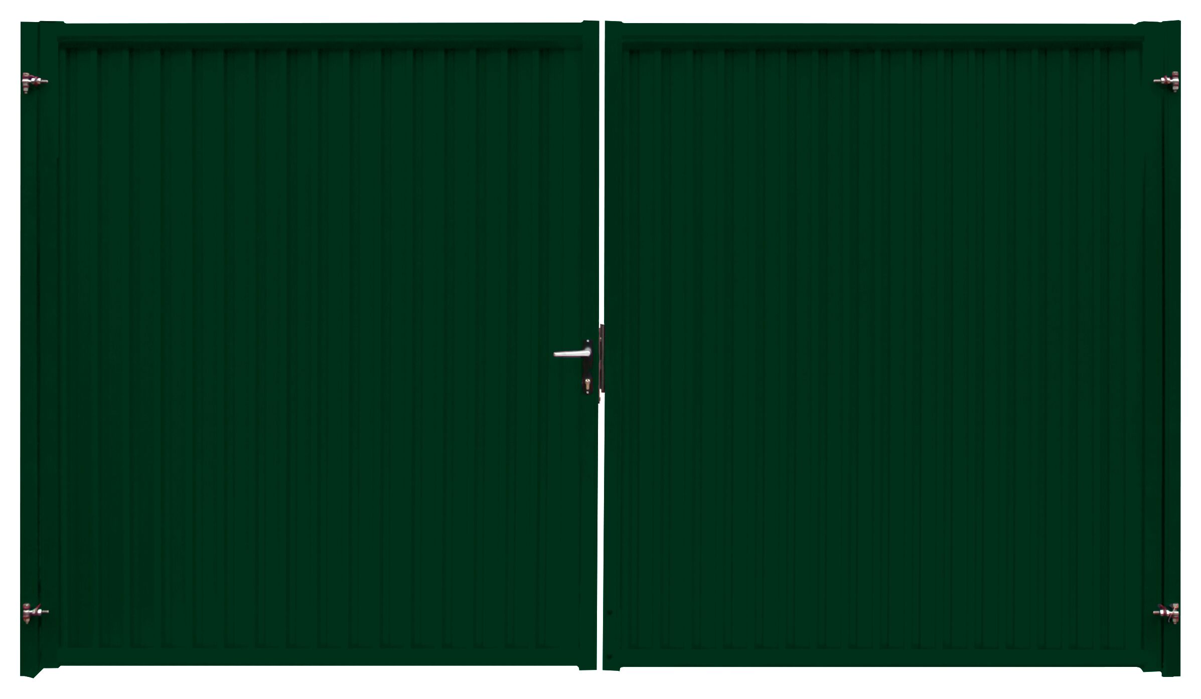 Ворота распашные Estet 1650х3600мм 6005 темно-зеленый Grand Line купить в Санкт-Петербурге