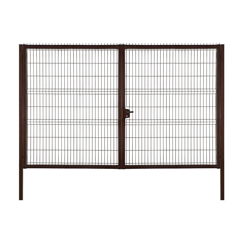 Ворота распашные Profi 1730х4000мм 8017 коричневый Grand Line купить в Санкт-Петербурге